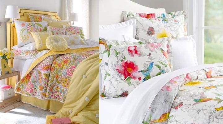 Нарядное постельное белье с цветочным орнаментом
